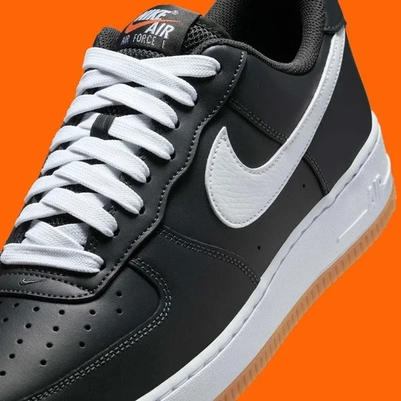 Nike Air Force 1 '07 LV8 Anthracite White Gum Yellow Nby II7630-001 sz 11 Men's